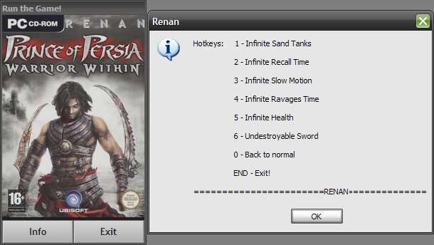 prince of persia pc trainer  for pc